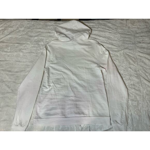On Fire White Hoodie Pullover Jacket Women Size M USED - Picture 6 of 8